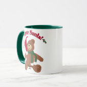 サンタが大好き!クリスマスのテディベア マグカップ (正面左)