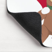 サンタが好きなの！ クリスマスのテディベア マウスパッド (コーナー)
