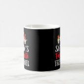 サンタが好きな消防士クリスマスおもしろノーム コーヒーマグカップ (中央)