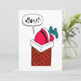サンタが嵌った クリスマスのユーモア シーズンカード