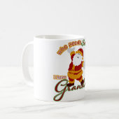 サンタが必要か？おばあちゃんがいる コーヒーマグカップ (正面左)