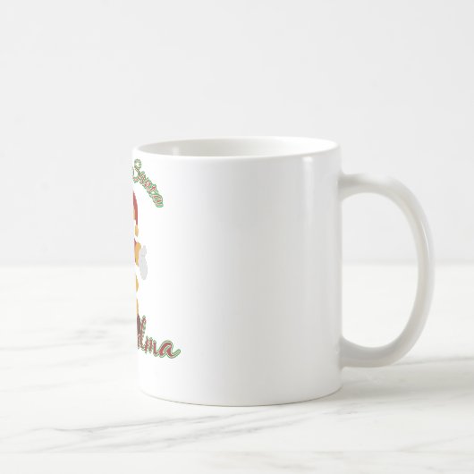 サンタが必要か？おばあちゃんがいる コーヒーマグカップ (右)