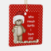 サンタが必要な人…ギギクリスマスオーナメント セラミックオーナメント (右)