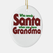 サンタが必要な人 セラミックオーナメント (右)