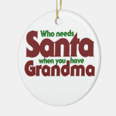 サンタが必要な人 セラミックオーナメント (左)