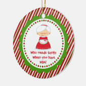 サンタが必要な人…ミミクリスマス装飾品 セラミックオーナメント (左)