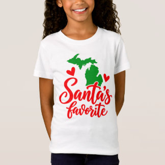 サンタが愛するミシガン・クリスマス Tシャツ