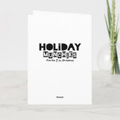 サンタが提供される(クッキーではない)クリスマスアニメ シーズンカード (裏面)