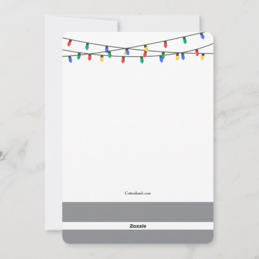 サンタが新しいストップ休日移動カード シーズンカード (裏面)