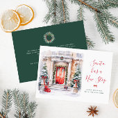 サンタが新しいストップ | 動きのある発表 シーズンカード