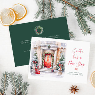 サンタが新しいストップ   動きのある発表 シーズンカード