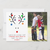 サンタが新しストップい!写モダン真の移動 シーズンカード (正面)