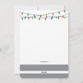 サンタが新たな立ち寄り先 ハoliday 引っ越しカード シーズンカード (裏面)