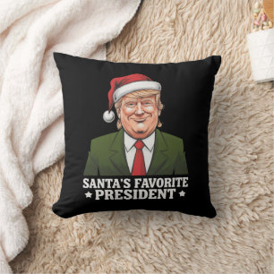 サンタが最も愛する大統領 面白いトランプ クリスマス クッション