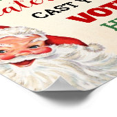 サンタが最も醜いクリスマスセーターのサインに投票 ポスター (角)