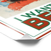 サンタが望んでる信じ!🎅✨クリスマスアート フォトプリント            (角)