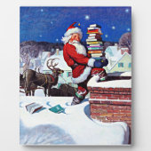 サンタが本を届けるクリスマスイブ フォトプラーク (正面)