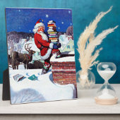 サンタが本を届けるクリスマスイブ フォトプラーク (側面)
