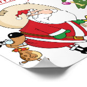 サンタが来たのはメリークリスマスのポスター ポスター (角)