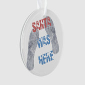 サンタが来た オーナメント (正面)