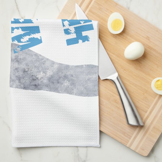 サンタが来た キッチンタオル (四つ折り)