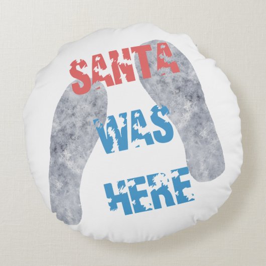 サンタが来た ラウンドクッション (裏面)