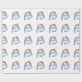 サンタが来た ラッピングペーパー (フラット)