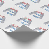 サンタが来た ラッピングペーパー (角)
