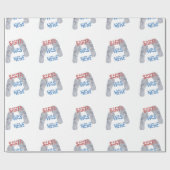 サンタが来た ラッピングペーパー (フラット)