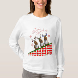 サンタが来るトナカイ Tシャツ
