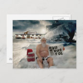 サンタが油 シーズンポストカード (正面/裏面)