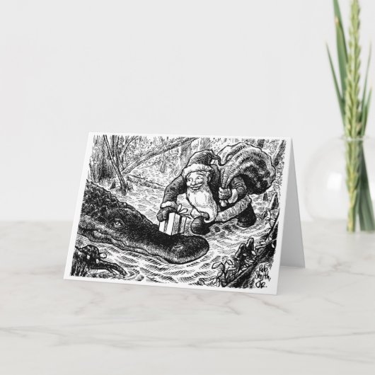 サンタが湿地に行く シーズンカード (正面)