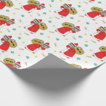 サンタが猫のクリスマスを手に