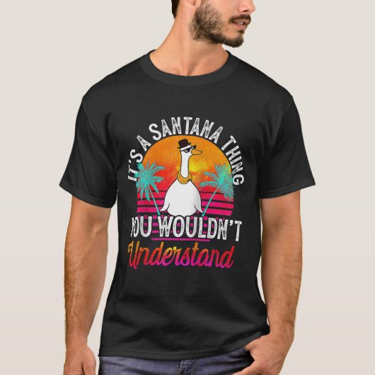 サンタが理解できないのはサンタナだ Tシャツ (正面)