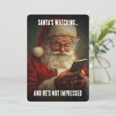 サンタが監視中！ 期待外れの皮肉なクリスマス シーズンカード (スタンド正面)