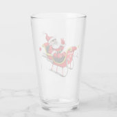 サンタが眠っている タンブラーグラス (裏面)