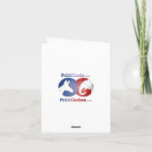 サンタが禁止された本を読む カード (裏面)