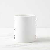 サンタが私の狙いを監視中 - 猪狩り コーヒーマグカップ (中央)