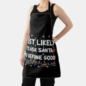 サンタが良い頼クリスマスを定義する可能性が最も高い エプロン (インサイチュ)