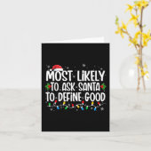 サンタが良い頼クリスマスを定義する可能性が最も高い カード (黄色い花)