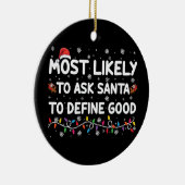 サンタが良い頼クリスマスを定義する可能性が最も高い セラミックオーナメント (右)