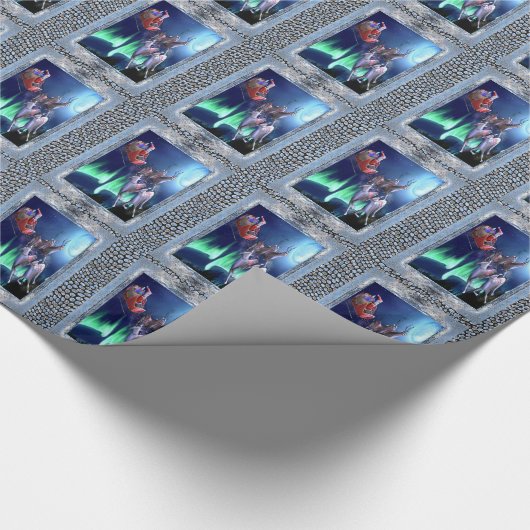 サンタが行く! ラッピングペーパー (角)