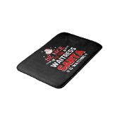 サンタが見ているウェイトレスに優しい バスマット (アングル)