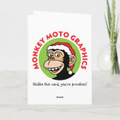 サンタが見ている シーズンカード (裏面)