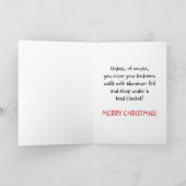 サンタが見ている シーズンカード (内部)