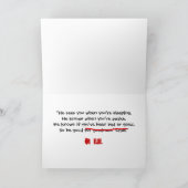 サンタが見守る シーズンカード (内部)