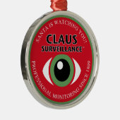 サンタが見守る メタルオーナメント (右)