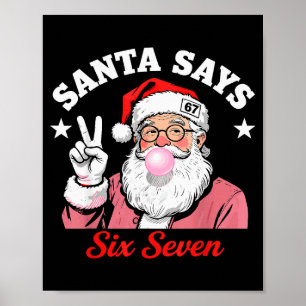 サンタが言うには67クリスマス 67 おもしろXmas ポスター