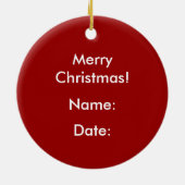 サンタが言った…オーナメント セラミックオーナメント (裏面)