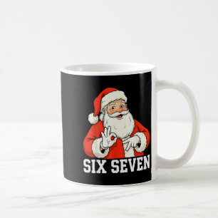 サンタが言った「シックスセブン」クリスマス 67 おもしろ クリスマスグッズ コーヒーマグカップ